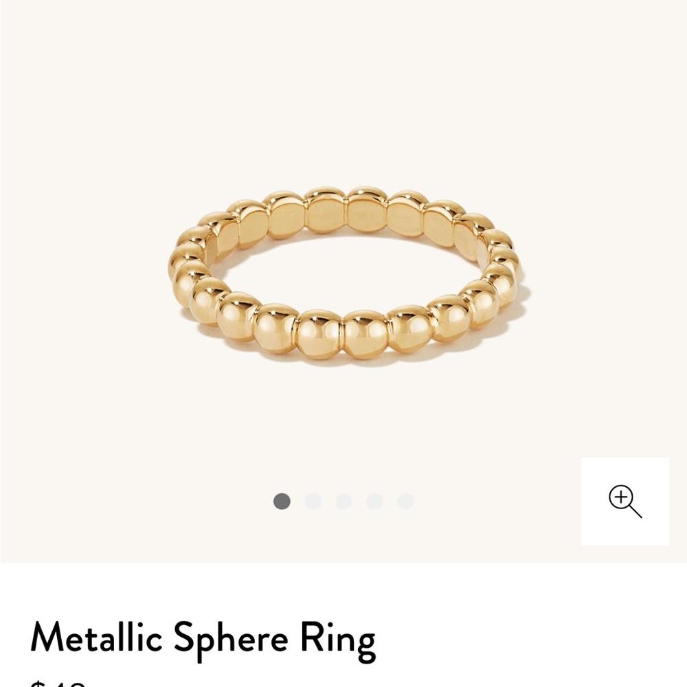 Mejuri Gold vermeil sphere beaded ring